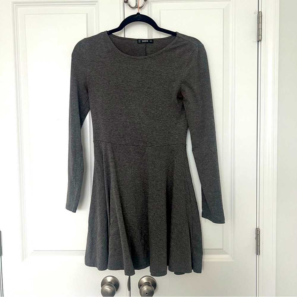 Long sleeve a-line dress